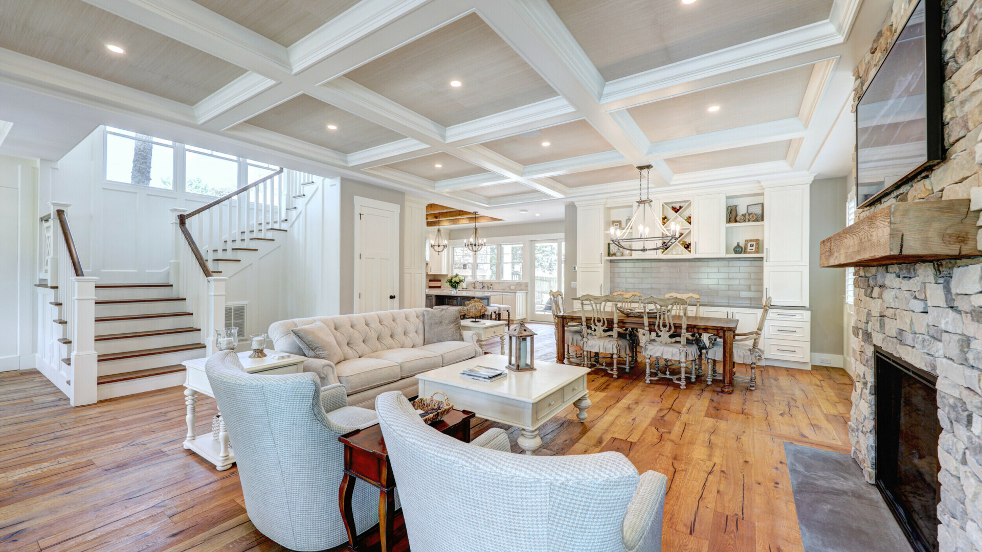 Luxury home boasting an open floor plan and custom fireplace, Rehoboth Beach DE