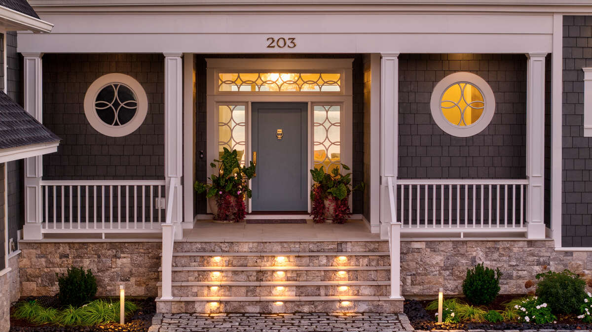 Cedar-shingle custom home built by CRx Construction in Angola by the Bay, Delaware