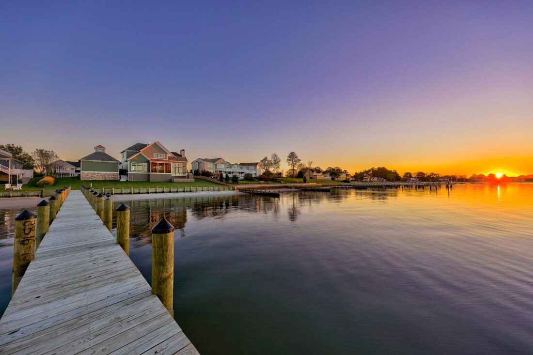 Elevated screened deck at a Henlopen Acres coastal home