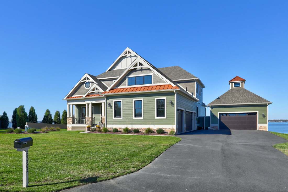 Cedar-shingle custom home built by CRx Construction in Henlopen Acres, Delaware