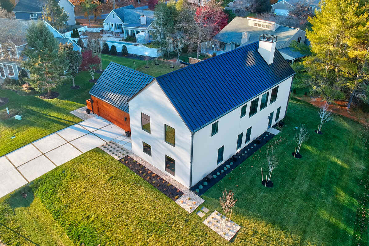 Cedar-shingle custom home built by CRx Construction in Henlopen Landing, Delaware