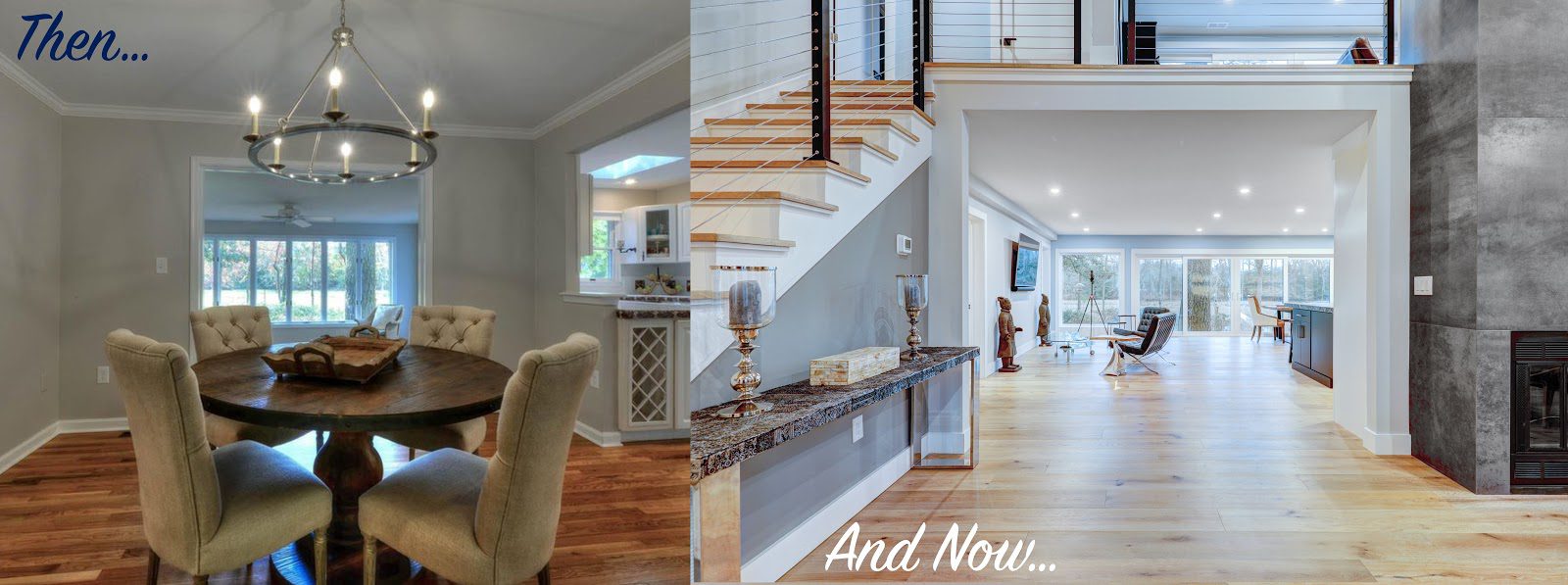 Coastal Delaware home remodel before and after by CRx Construction