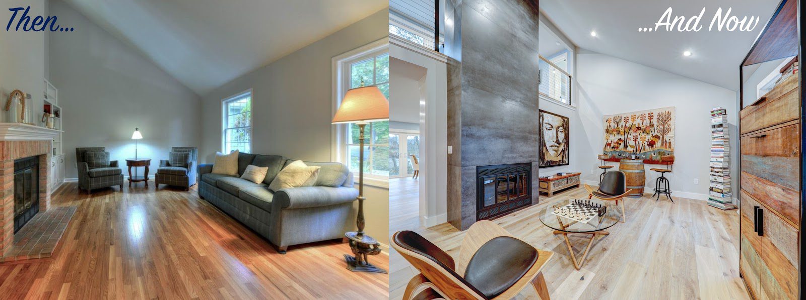 Coastal Delaware home remodel before and after by CRx Construction