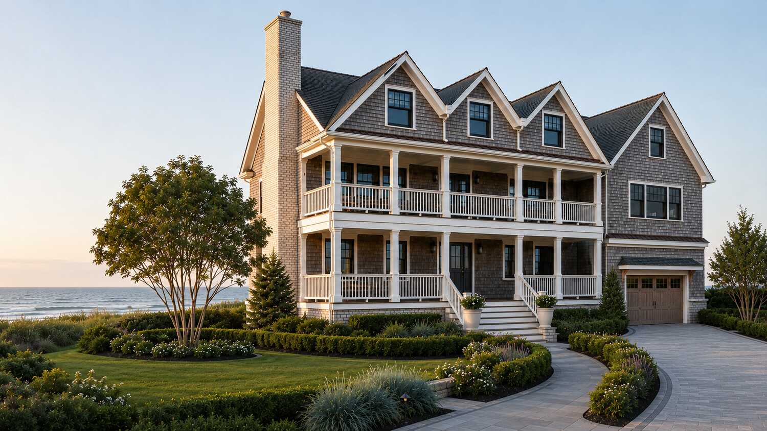 Cedar-shingle custom home built by CRx Construction in Middlesex Beach, Delaware